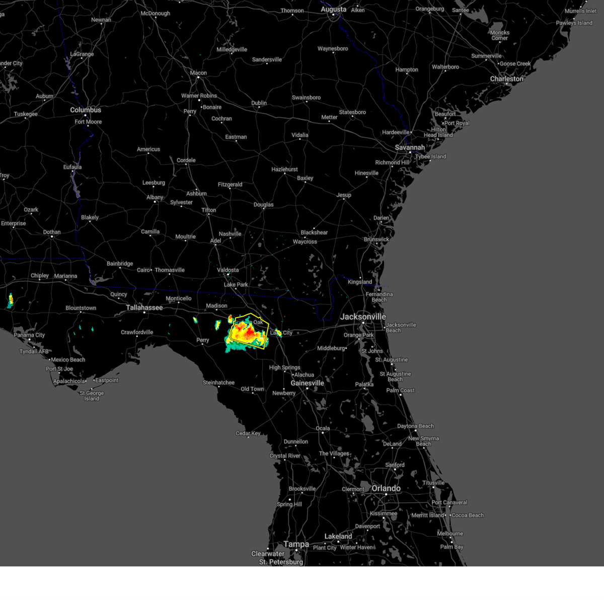 Interactive Hail Maps Hail Map for Live Oak, FL