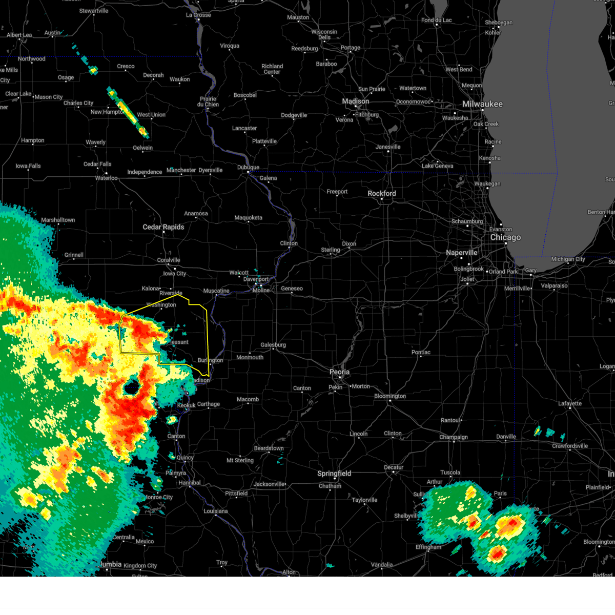 Interactive Hail Maps Hail Map for West Burlington, IA
