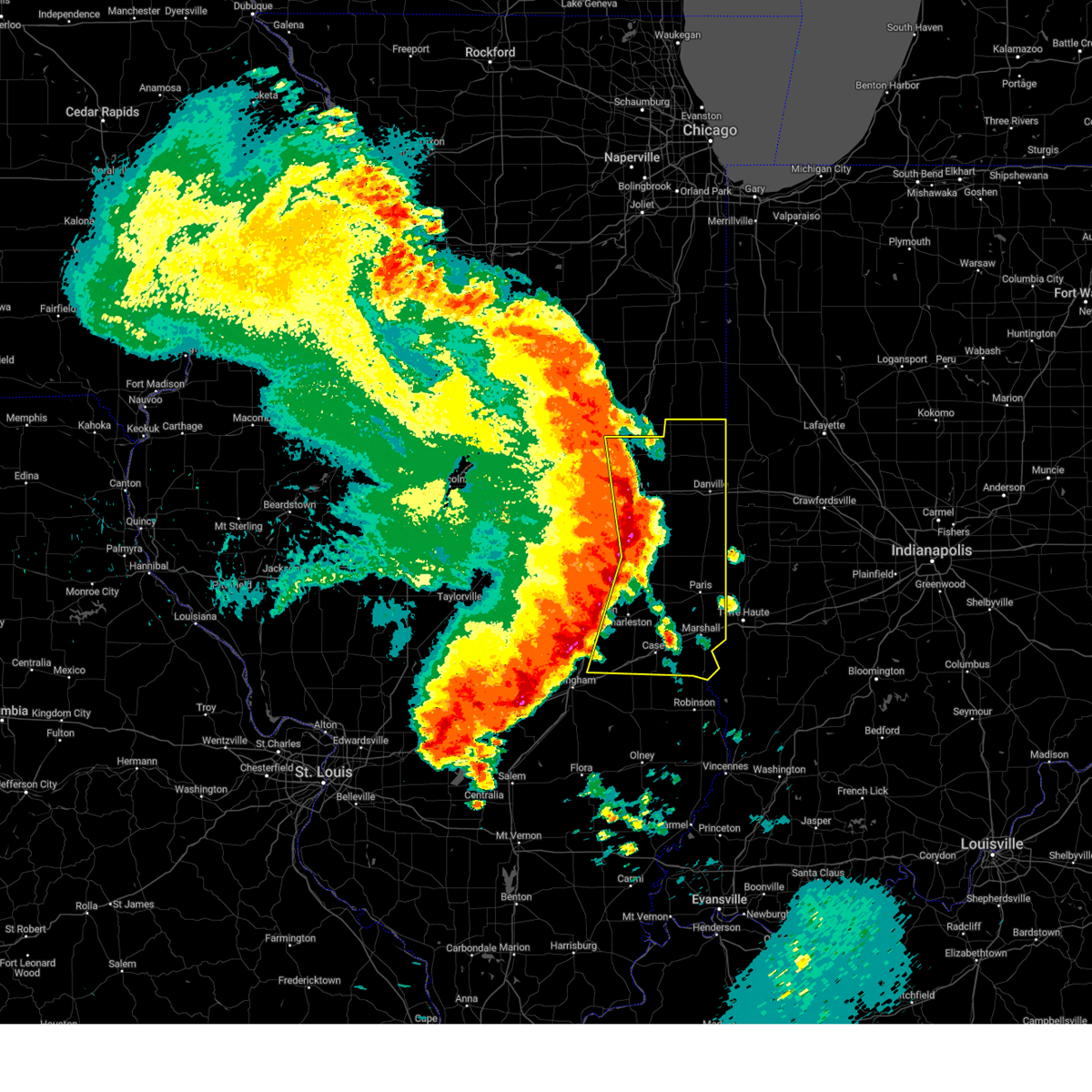 Interactive Hail Maps Hail Map for Champaign, IL