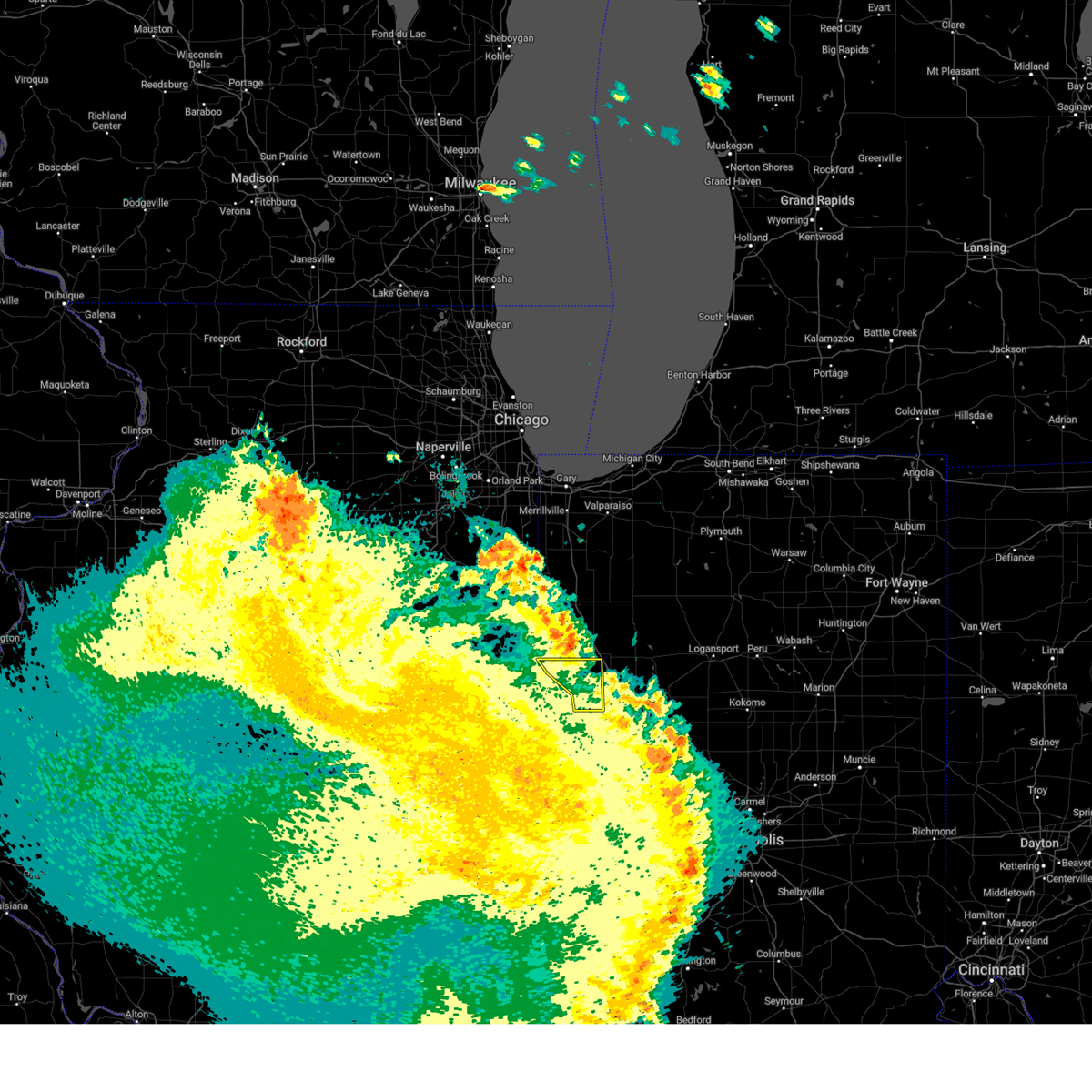 Interactive Hail Maps Hail Map for Fowler, IN