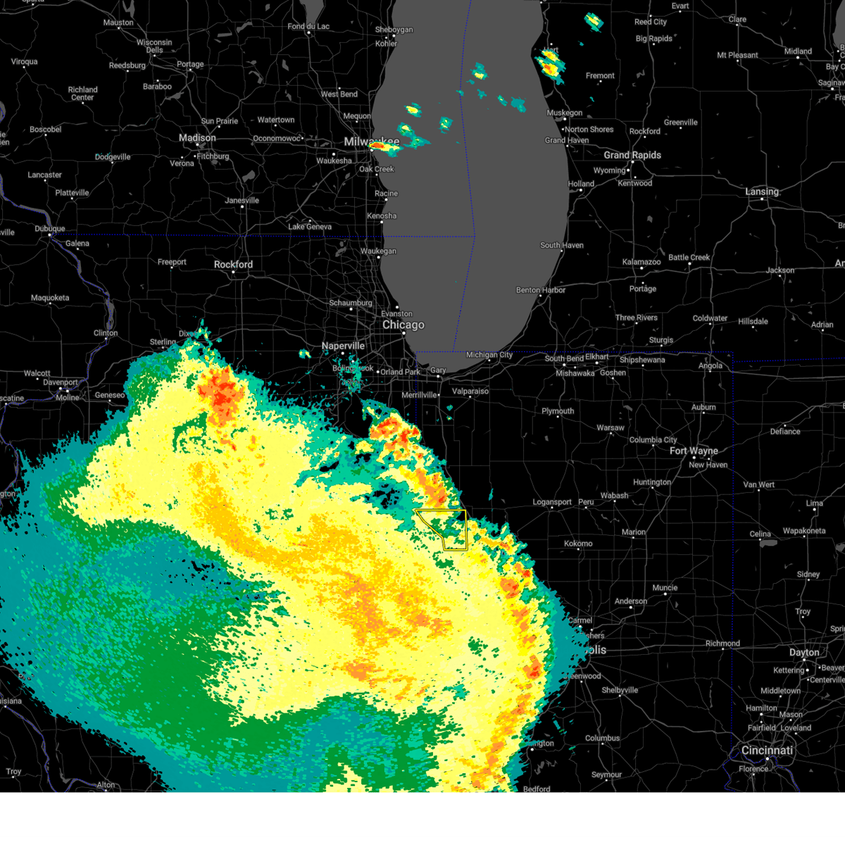Interactive Hail Maps Hail Map for Fowler, IN