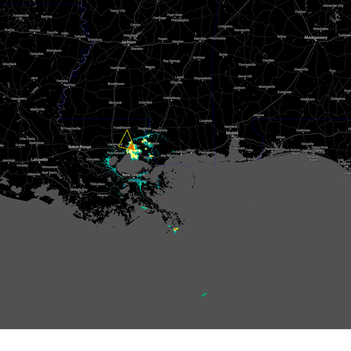 Interactive Hail Maps Hail Map for Covington, LA