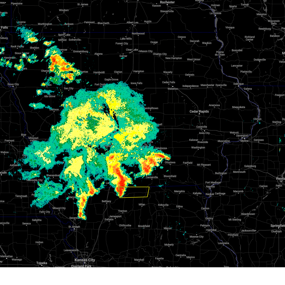 Interactive Hail Maps Hail Map for Unionville, MO