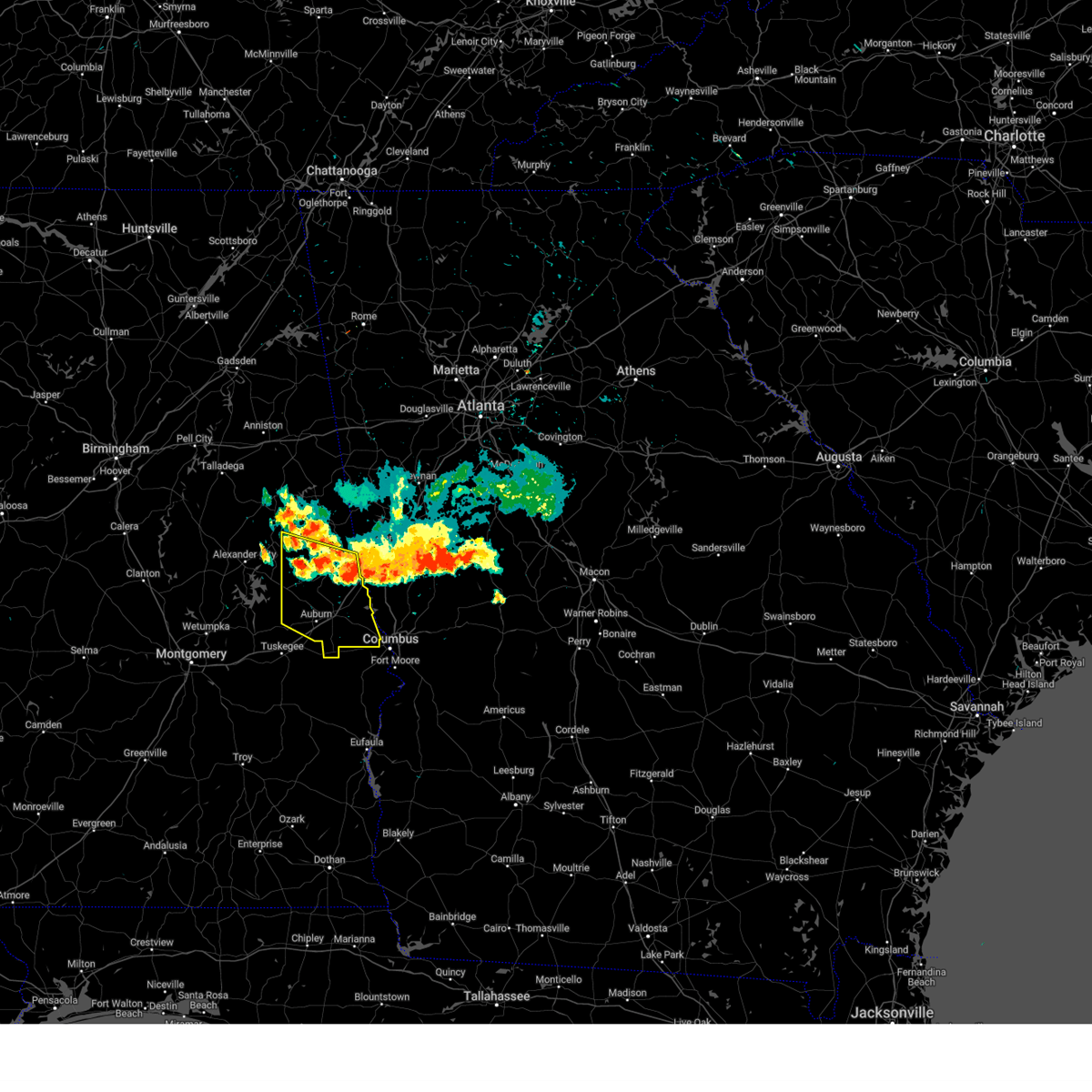 Interactive Hail Maps Hail Map for Smiths Station, AL