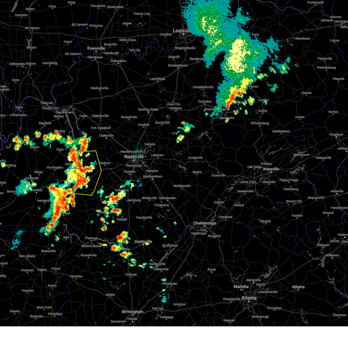 Interactive Hail Maps Hail Map for Linden, TN