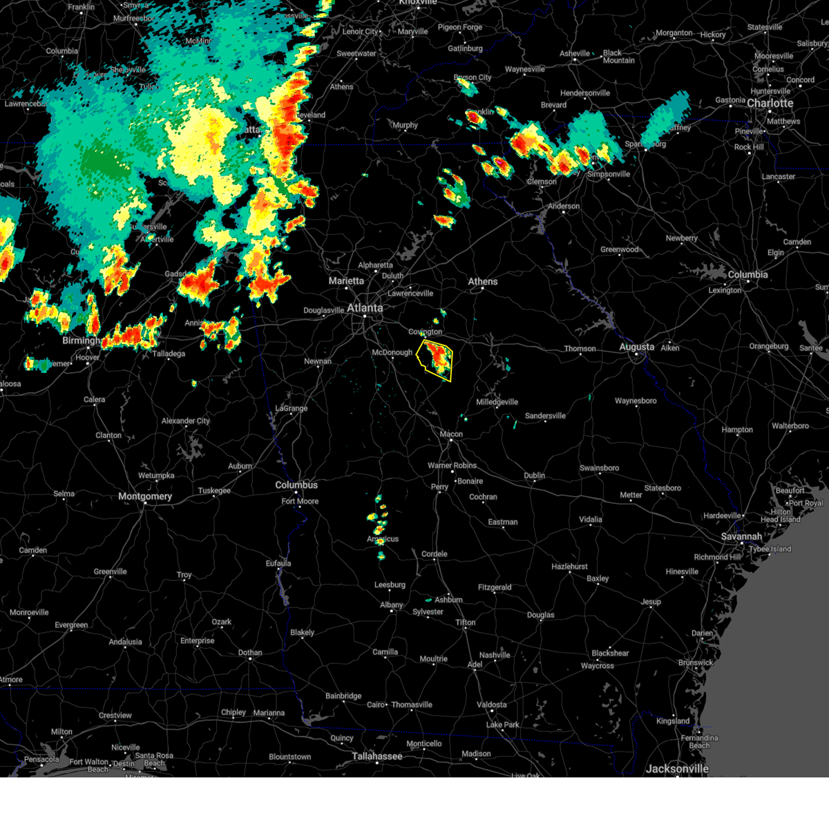 Interactive Hail Maps Hail Map for Covington, GA