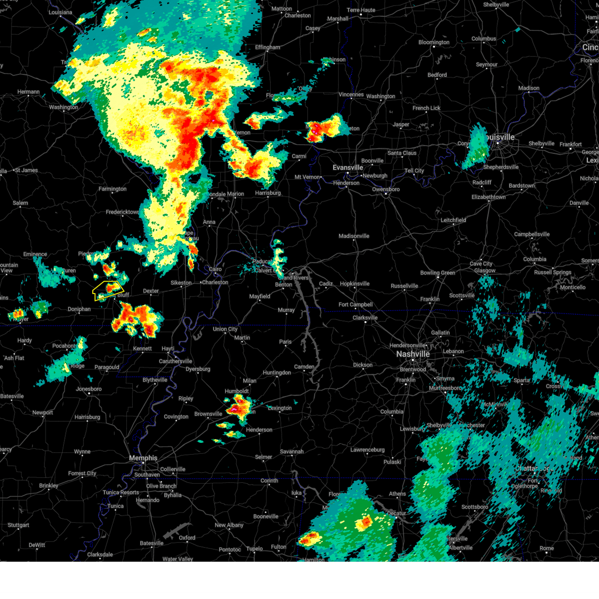 Interactive Hail Maps Hail Map for Poplar Bluff, MO