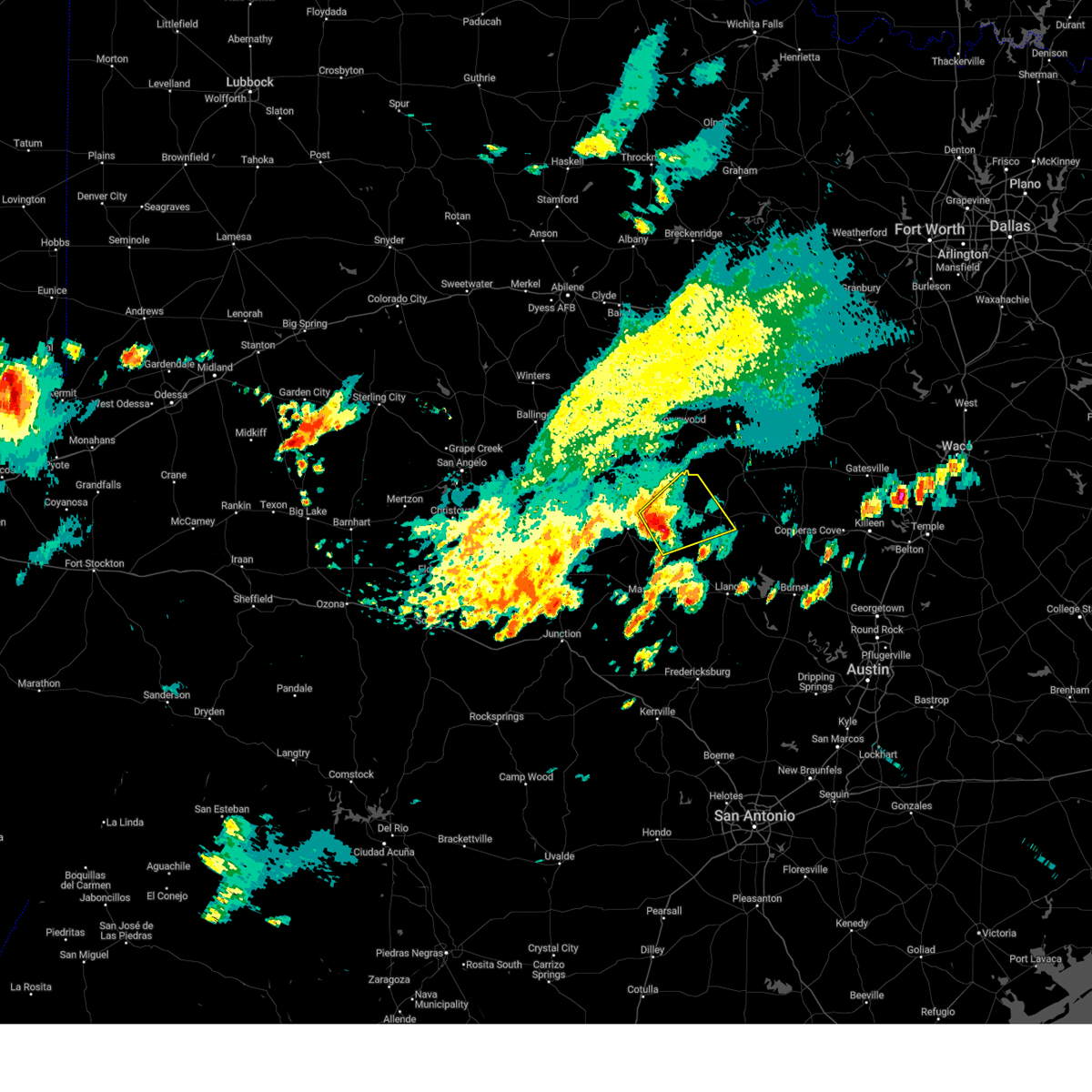 Interactive Hail Maps Hail Map for San Saba, TX