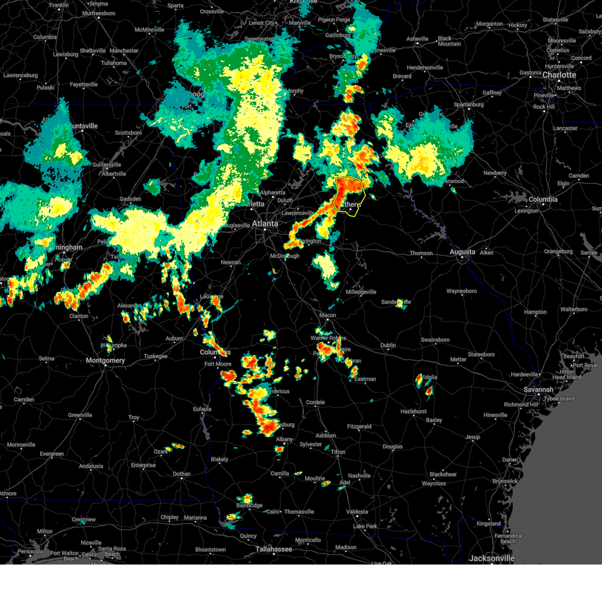 Interactive Hail Maps Hail Map for Bogart, GA