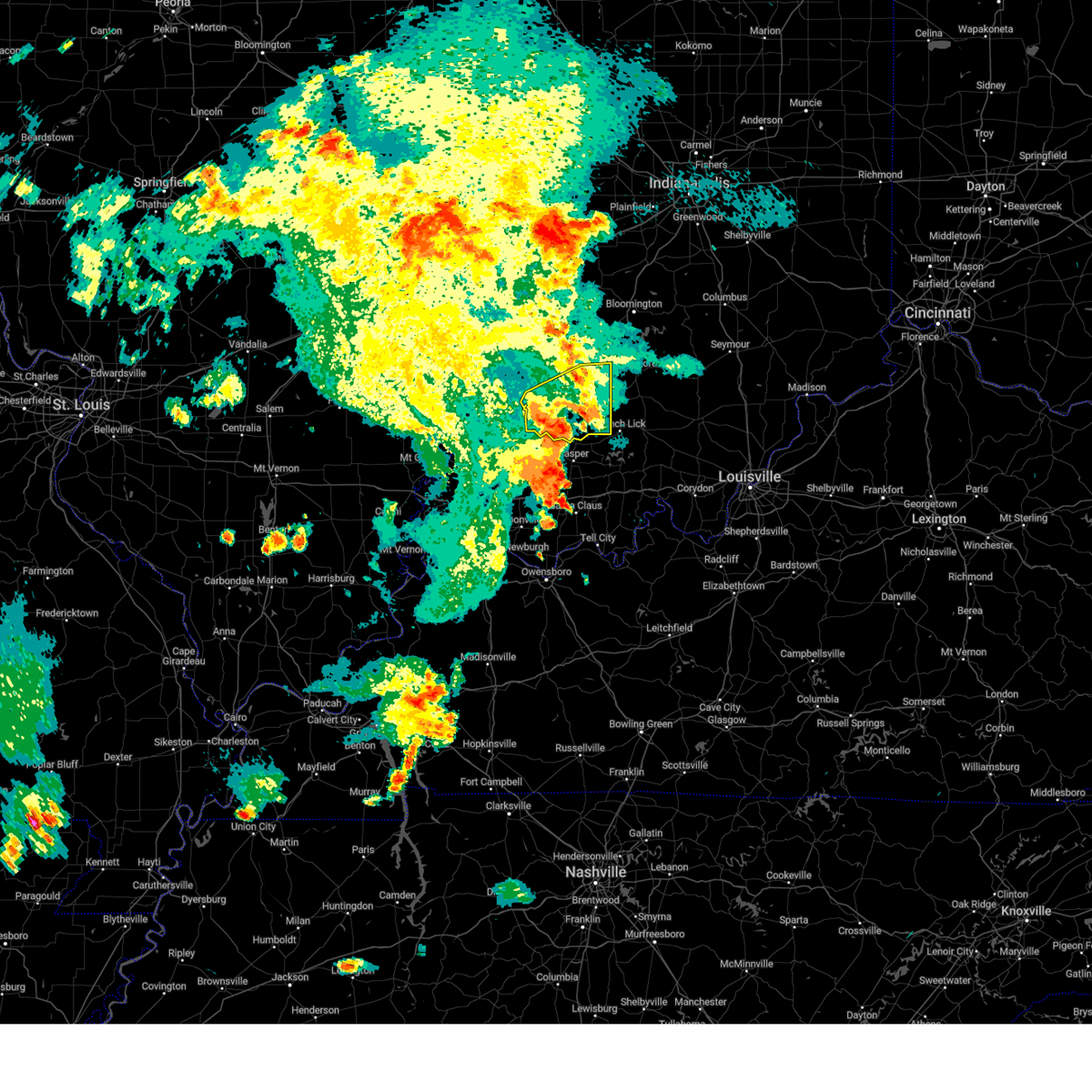 Interactive Hail Maps Hail Map for Shoals, IN