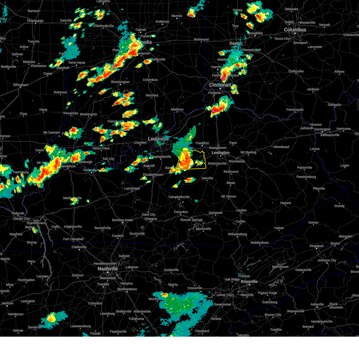 Interactive Hail Maps Hail Map for Chaplin, KY