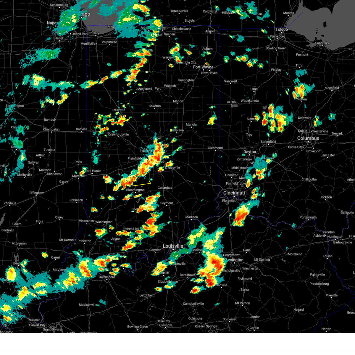 Interactive Hail Maps Hail Map for Paragon, IN