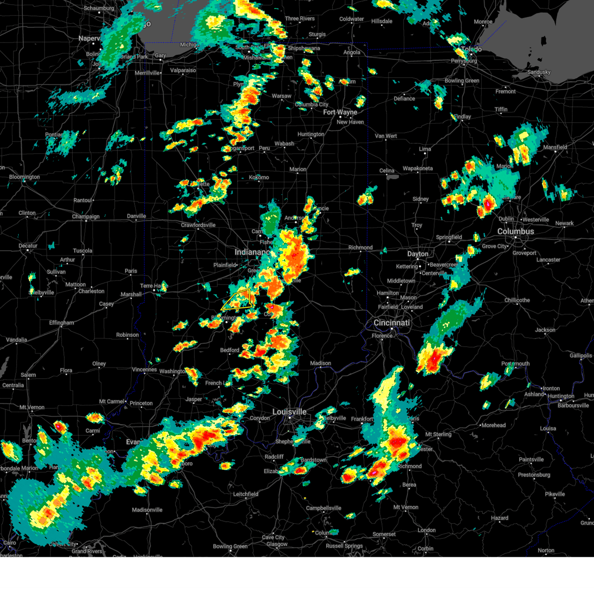 Interactive Hail Maps Hail Map for Martinsville, IN