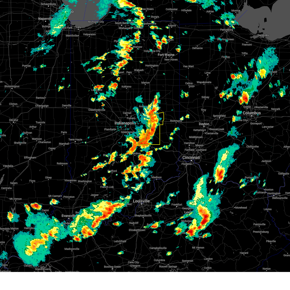 Interactive Hail Maps Hail Map for Greensboro, IN