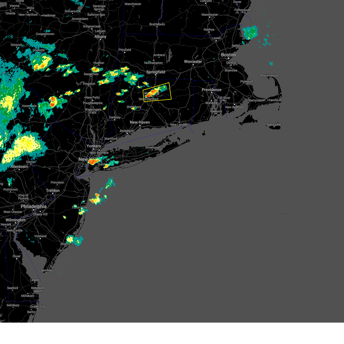 Interactive Hail Maps Hail Map for Hartford, CT