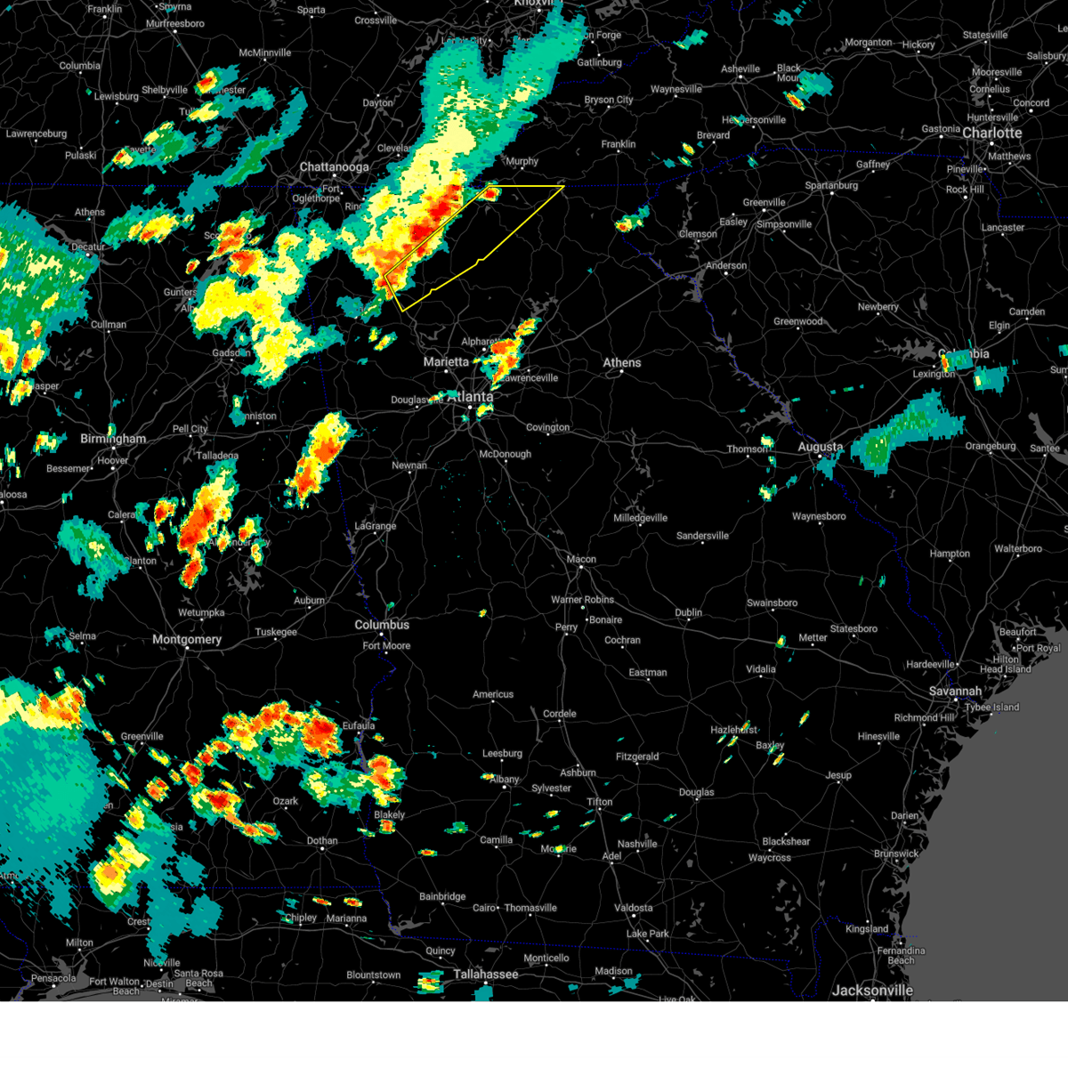Interactive Hail Maps Hail Map for Ellijay, GA