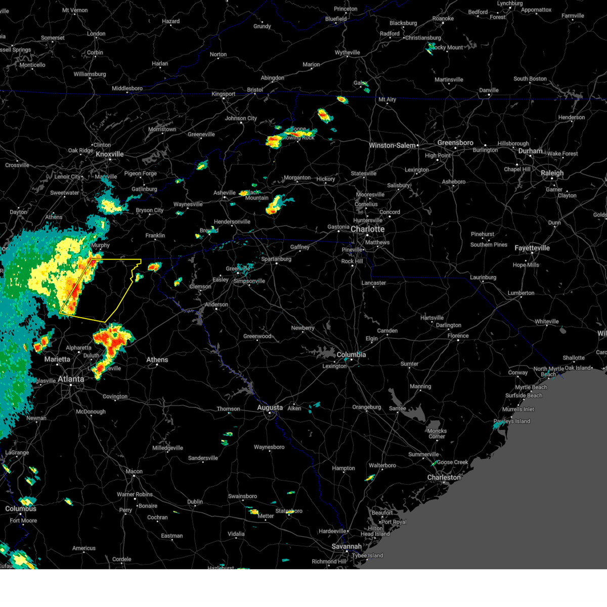 Interactive Hail Maps Hail Map for Hiawassee, GA