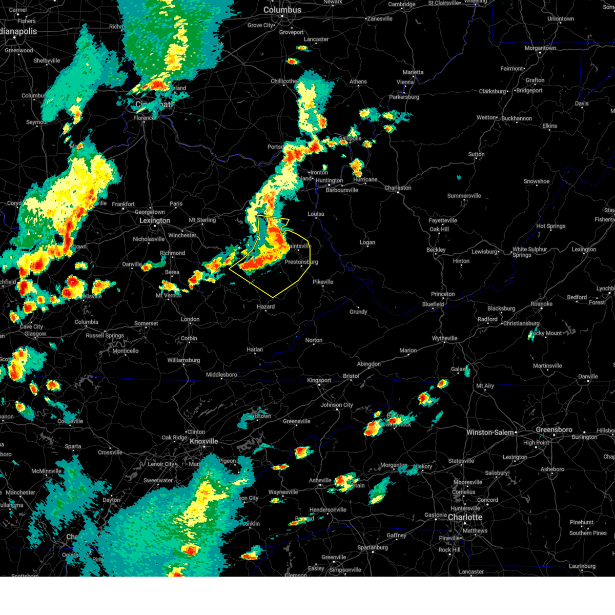 Interactive Hail Maps Hail Map for Paintsville, KY