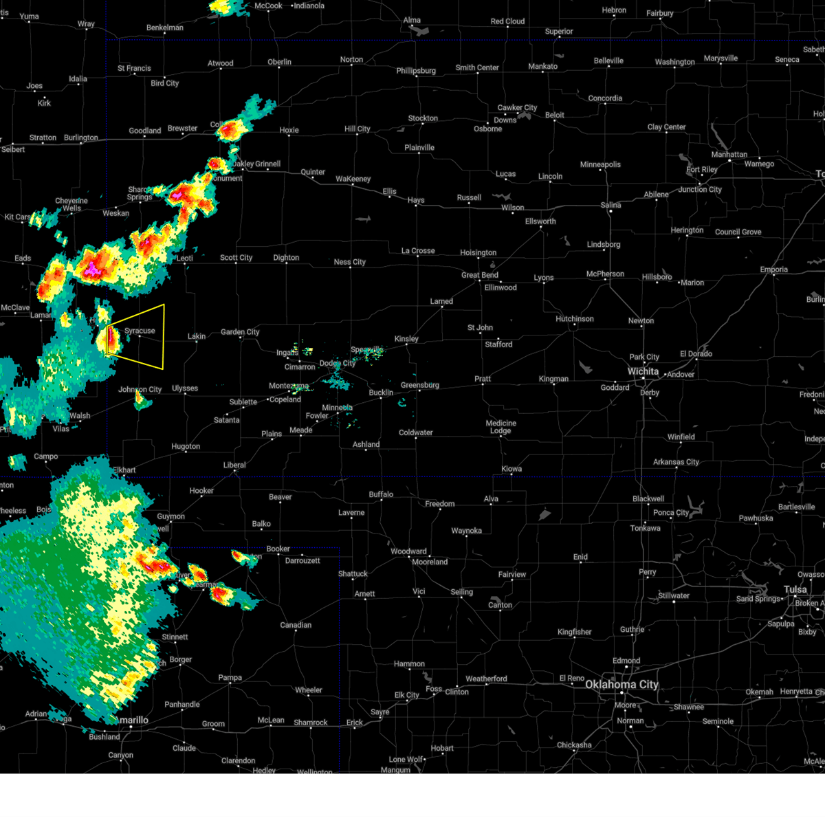Interactive Hail Maps Hail Map for Coolidge, KS