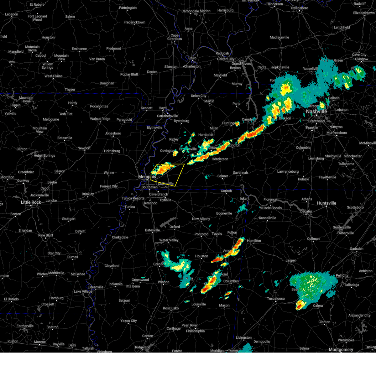 Interactive Hail Maps Hail Map for Somerville, TN