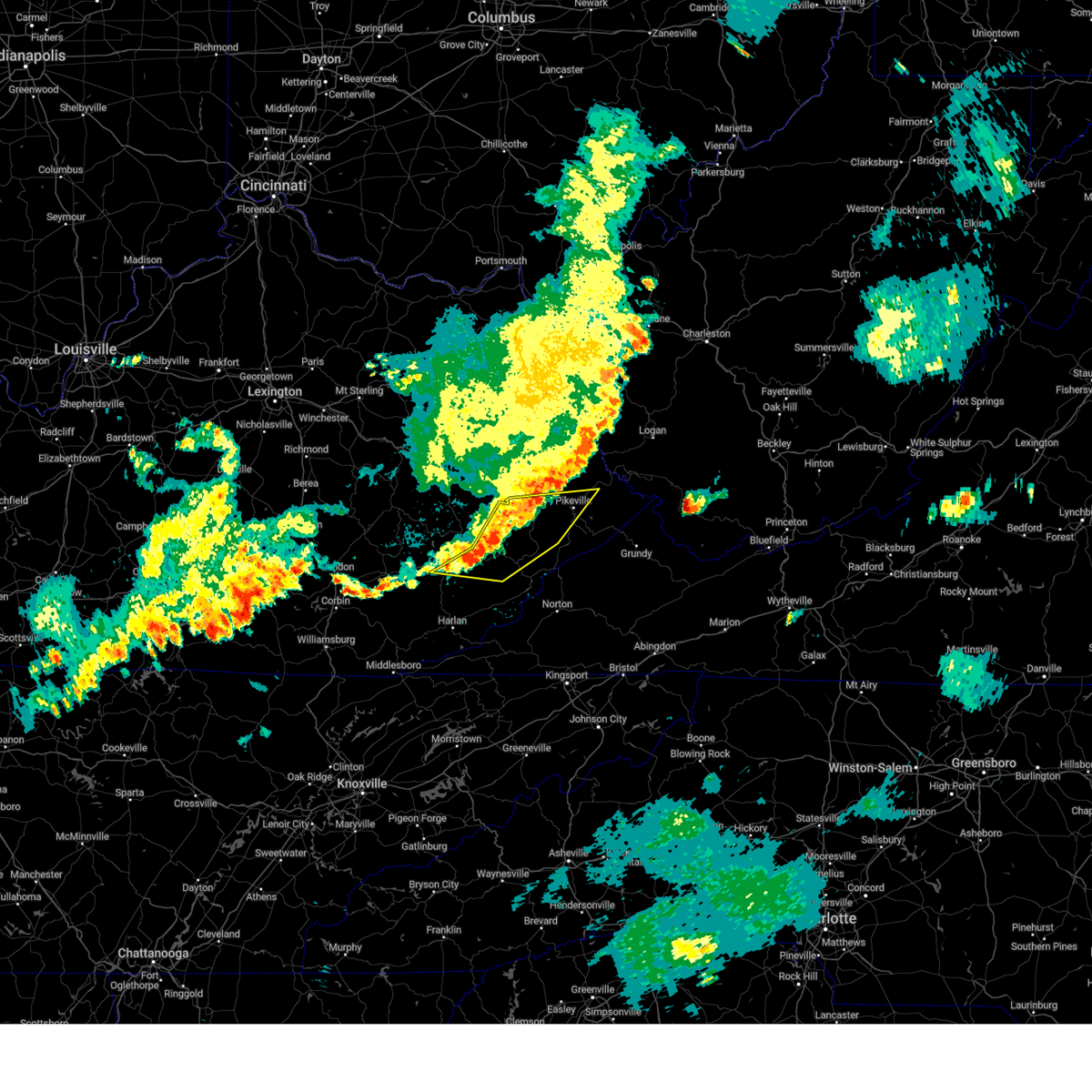 Interactive Hail Maps Hail Map for Hyden, KY