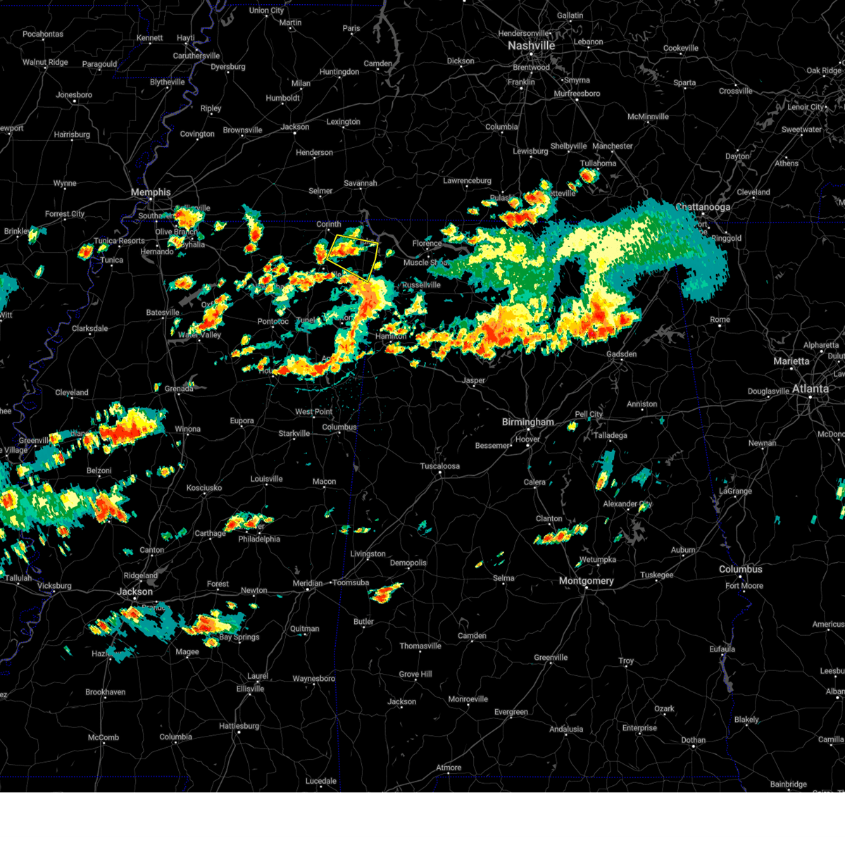 Interactive Hail Maps Hail Map for Burnsville, MS