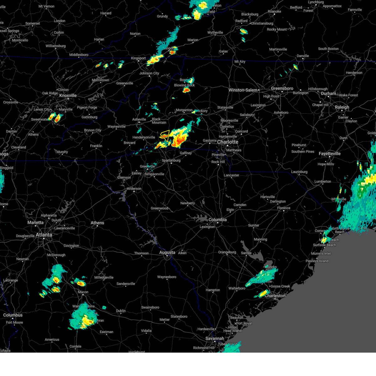 Interactive Hail Maps Hail Map for Rutherfordton, NC