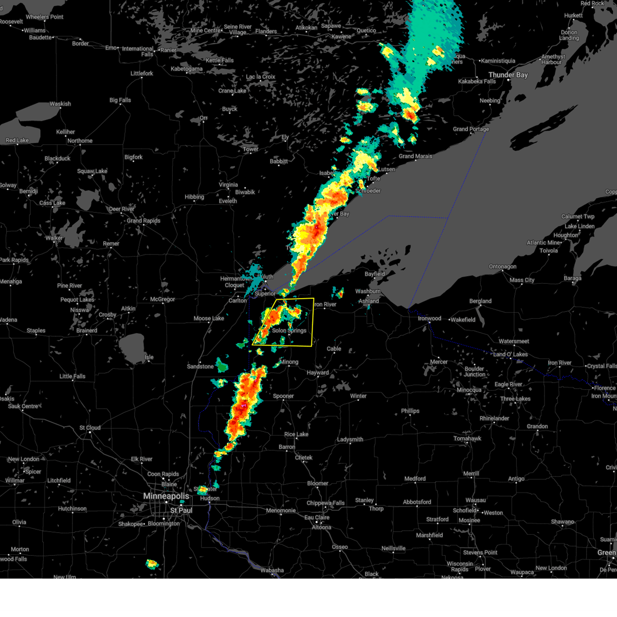 Interactive Hail Maps Hail Map for Lake Nebagamon, WI