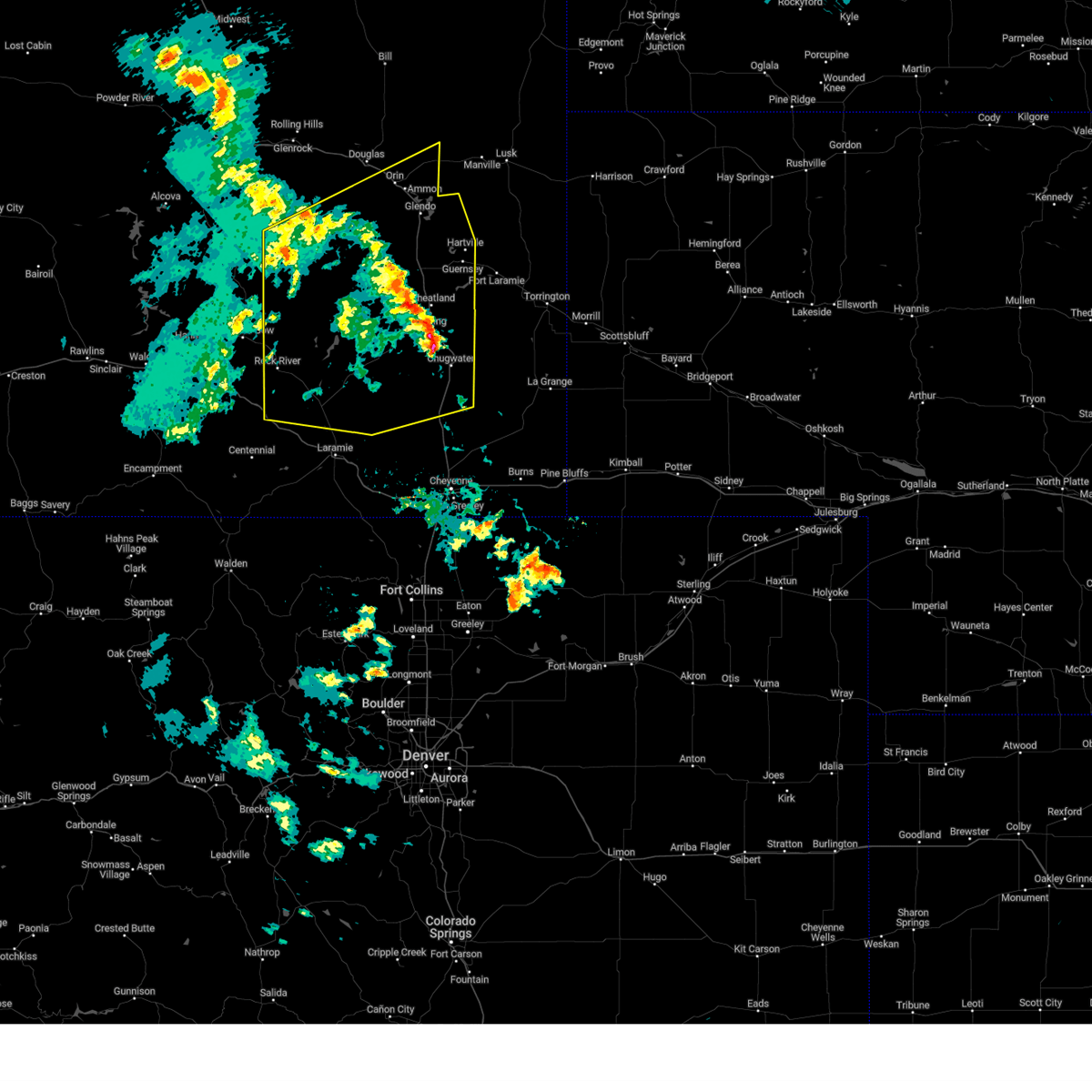 Interactive Hail Maps Hail Map for Wheatland, WY
