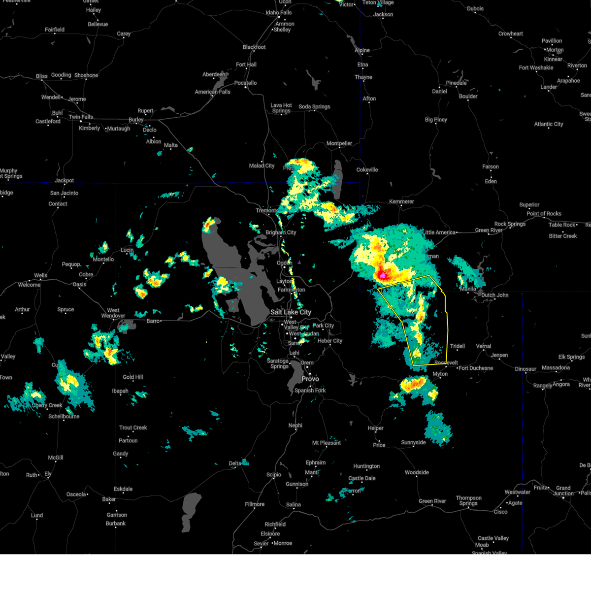 Interactive Hail Maps Hail Map for Bluebell, UT