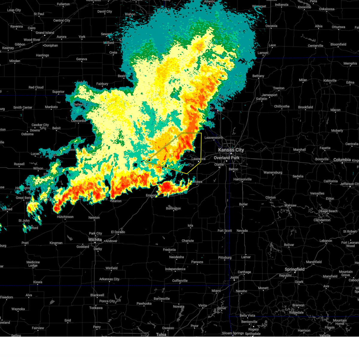 Interactive Hail Maps Hail Map for Hoyt, KS