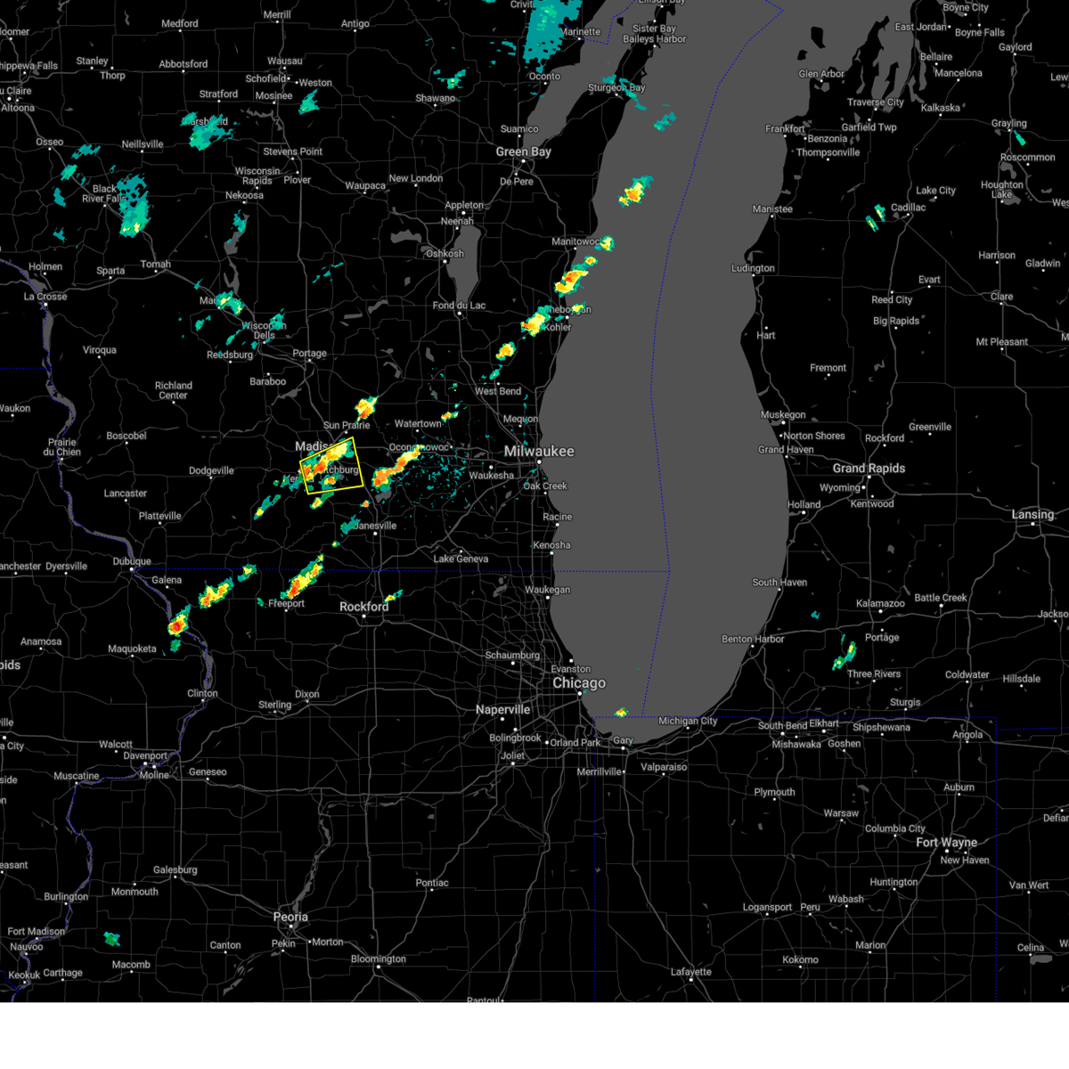 Interactive Hail Maps Hail Map for Madison, WI