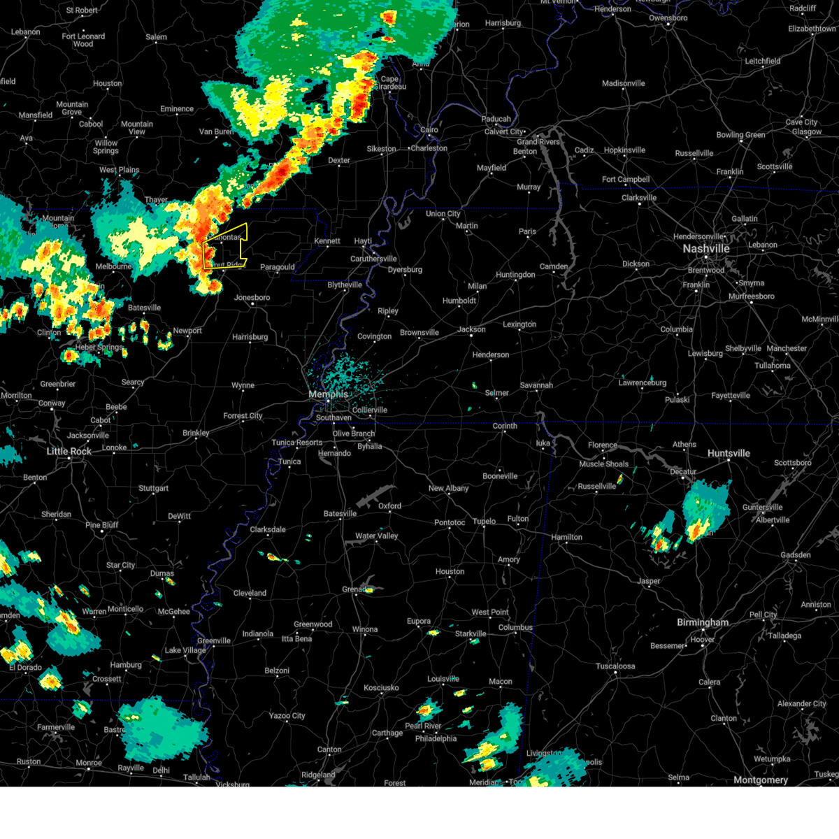 Interactive Hail Maps Hail Map for Pocahontas, AR