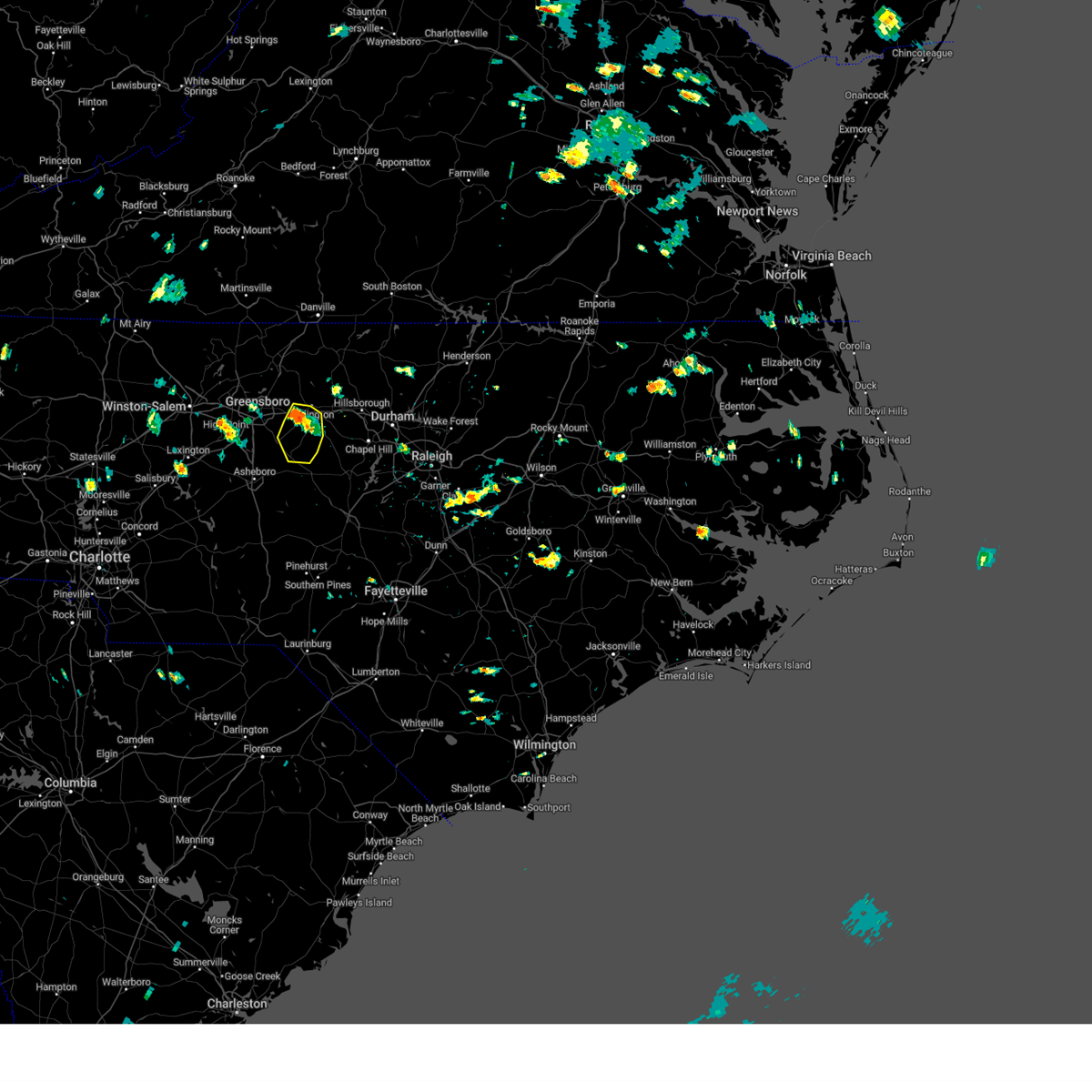 Interactive Hail Maps Hail Map for Alamance, NC