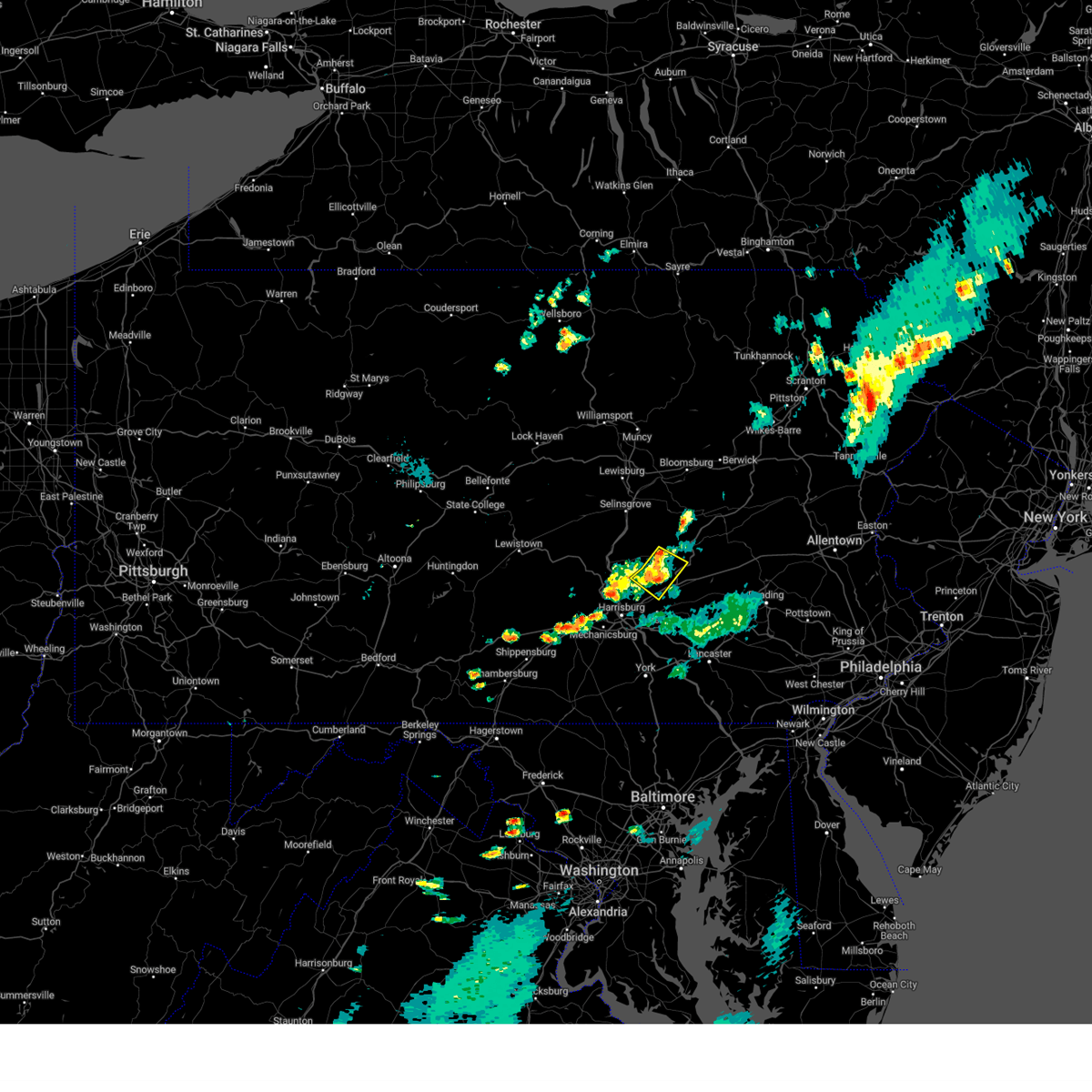 Interactive Hail Maps Hail Map for Lykens, PA