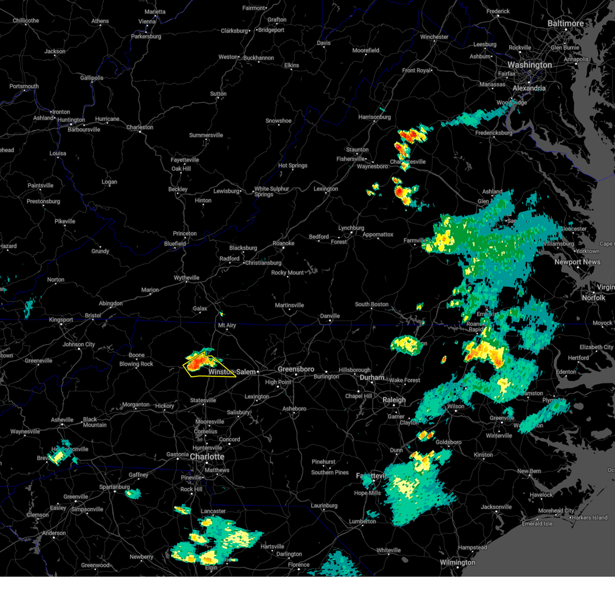 Interactive Hail Maps Hail Map for Ronda, NC