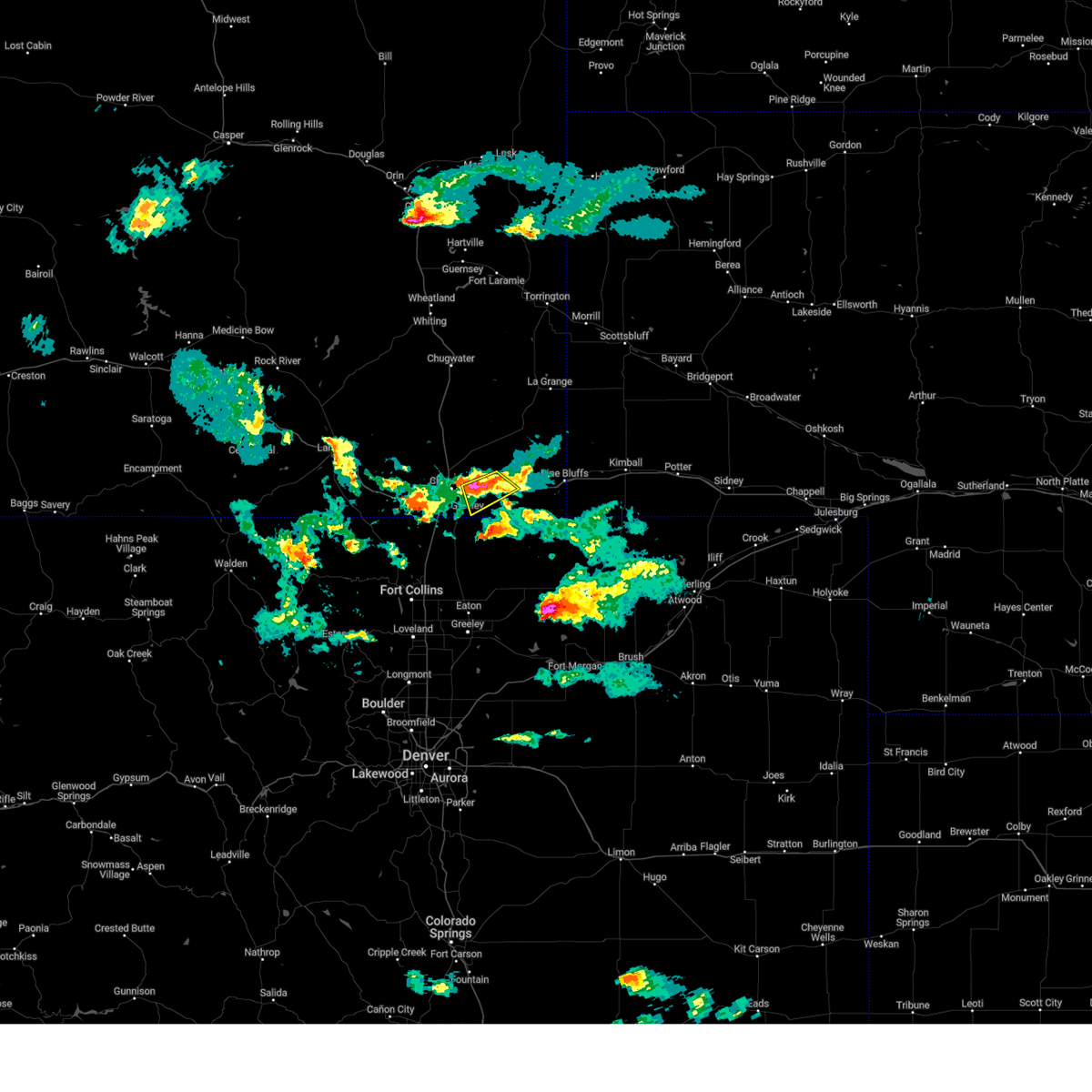 Interactive Hail Maps Hail Map for Hillsdale, WY