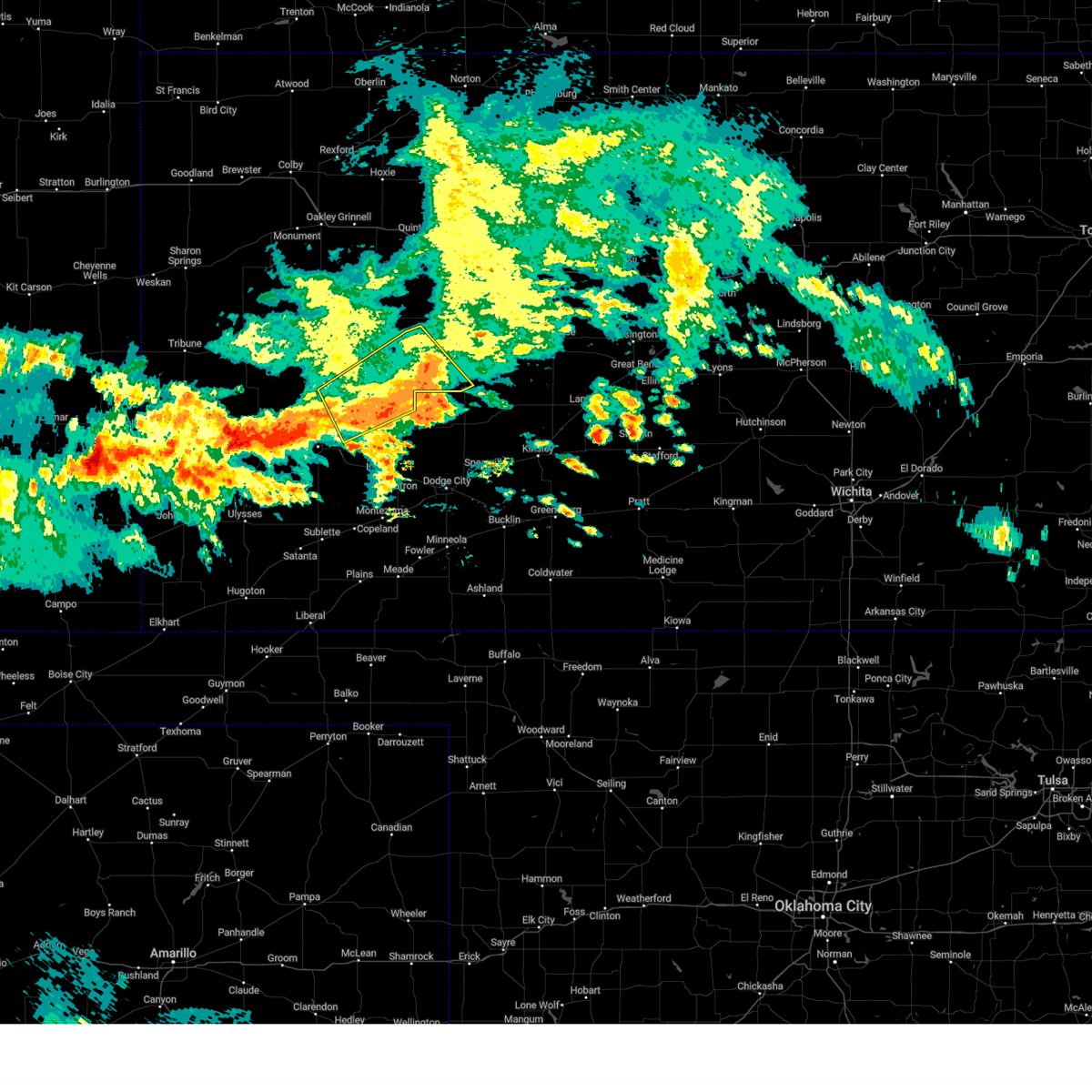 Interactive Hail Maps Hail Map for Dighton, KS