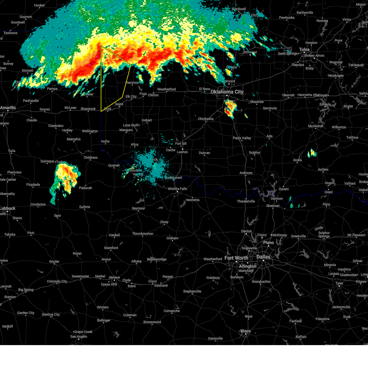 Interactive Hail Maps Hail Map for Cheyenne, OK