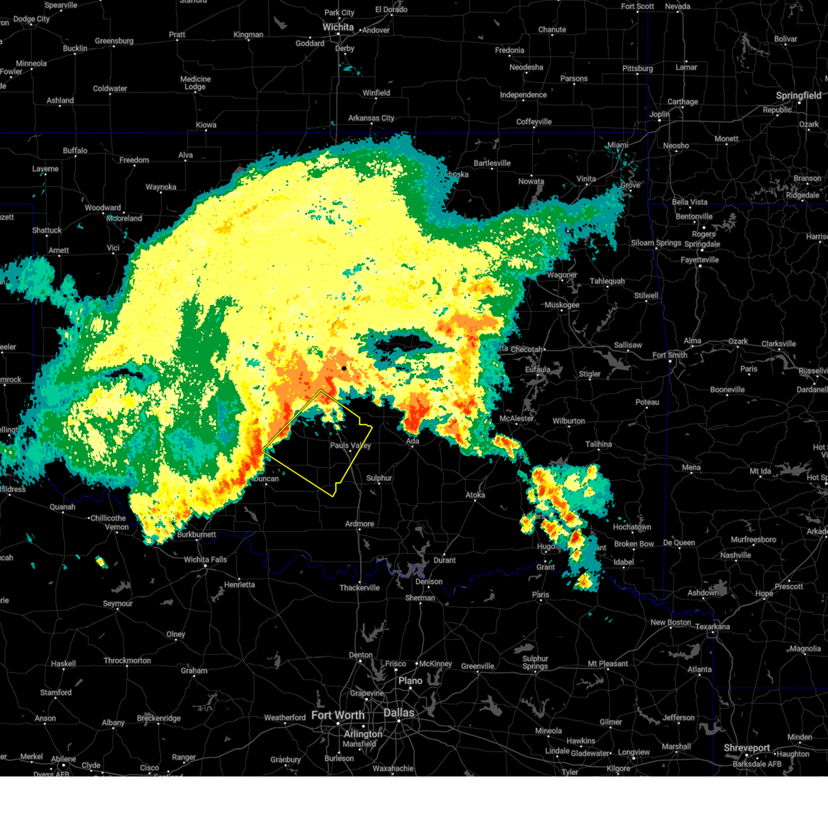 Interactive Hail Maps Hail Map for Lindsay, OK