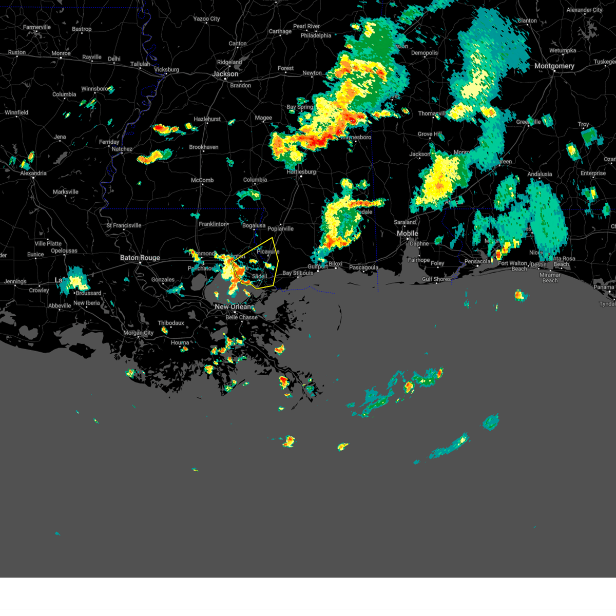 Interactive Hail Maps Hail Map for Mandeville, LA