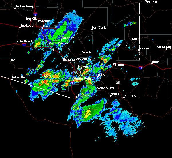 Interactive Hail Maps Hail Map for Tucson, AZ