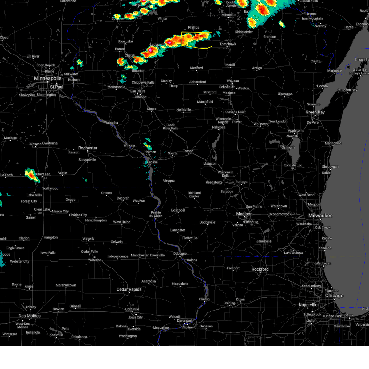Interactive Hail Maps Hail Map for Prentice, WI