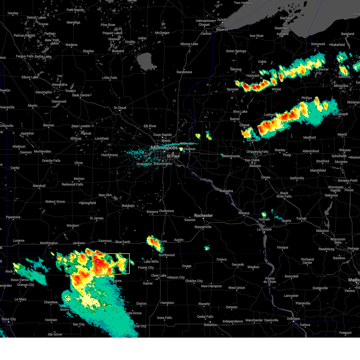 Interactive Hail Maps Hail Map for Fenton, IA