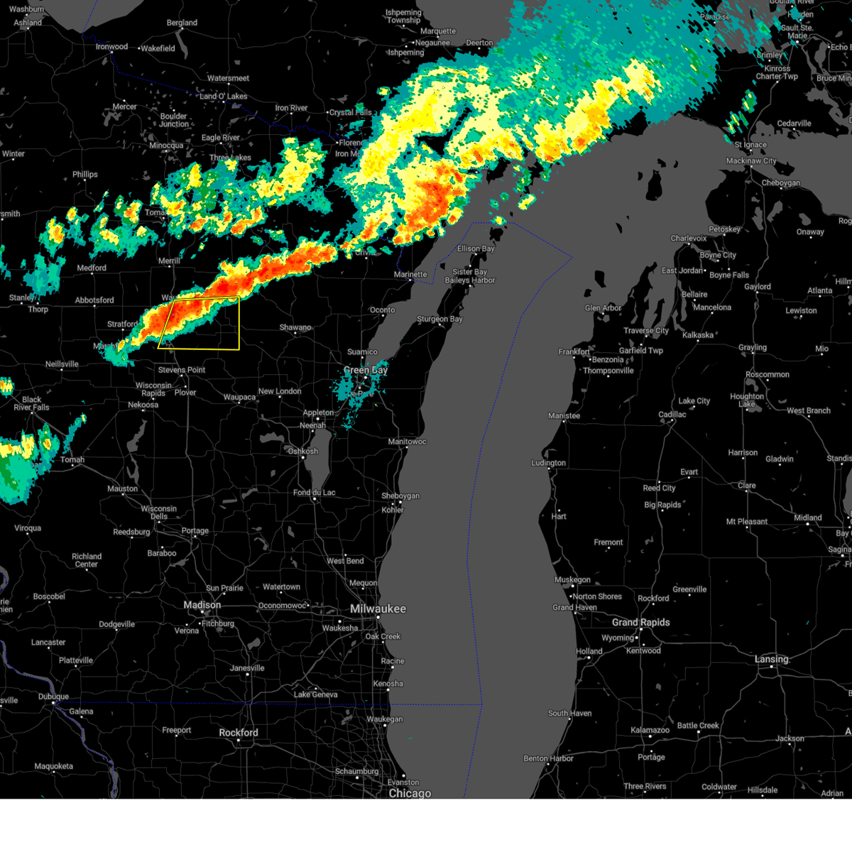 Interactive Hail Maps Hail Map for Wausau, WI
