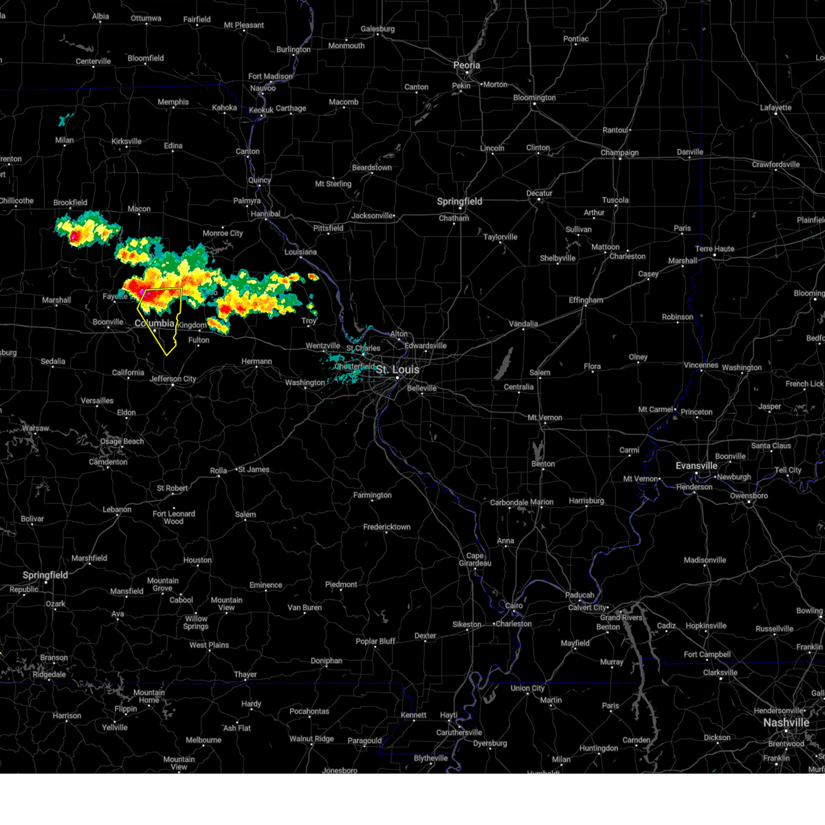 Interactive Hail Maps Hail Map for Sturgeon, MO