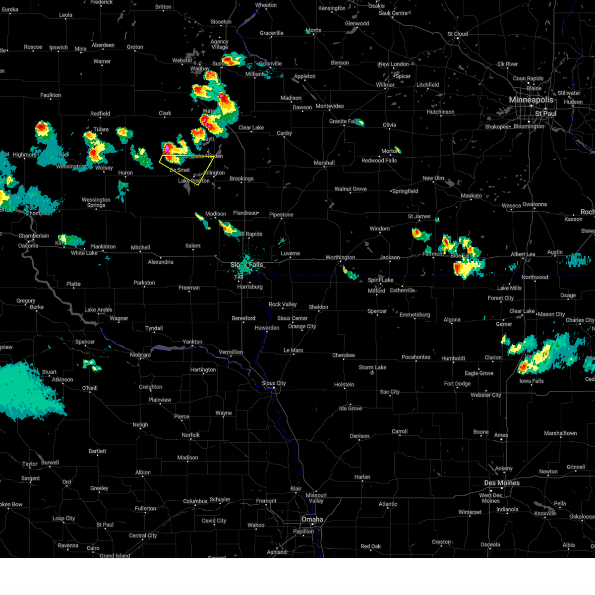 Interactive Hail Maps Hail Map for Erwin, SD