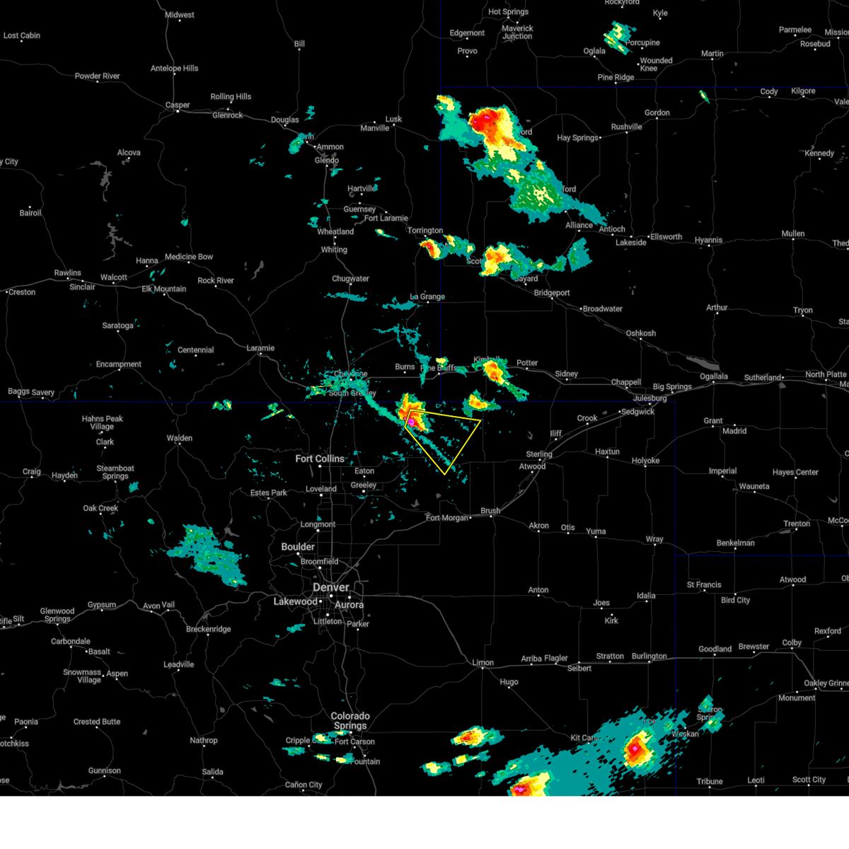 Interactive Hail Maps Hail Map for Grover, CO
