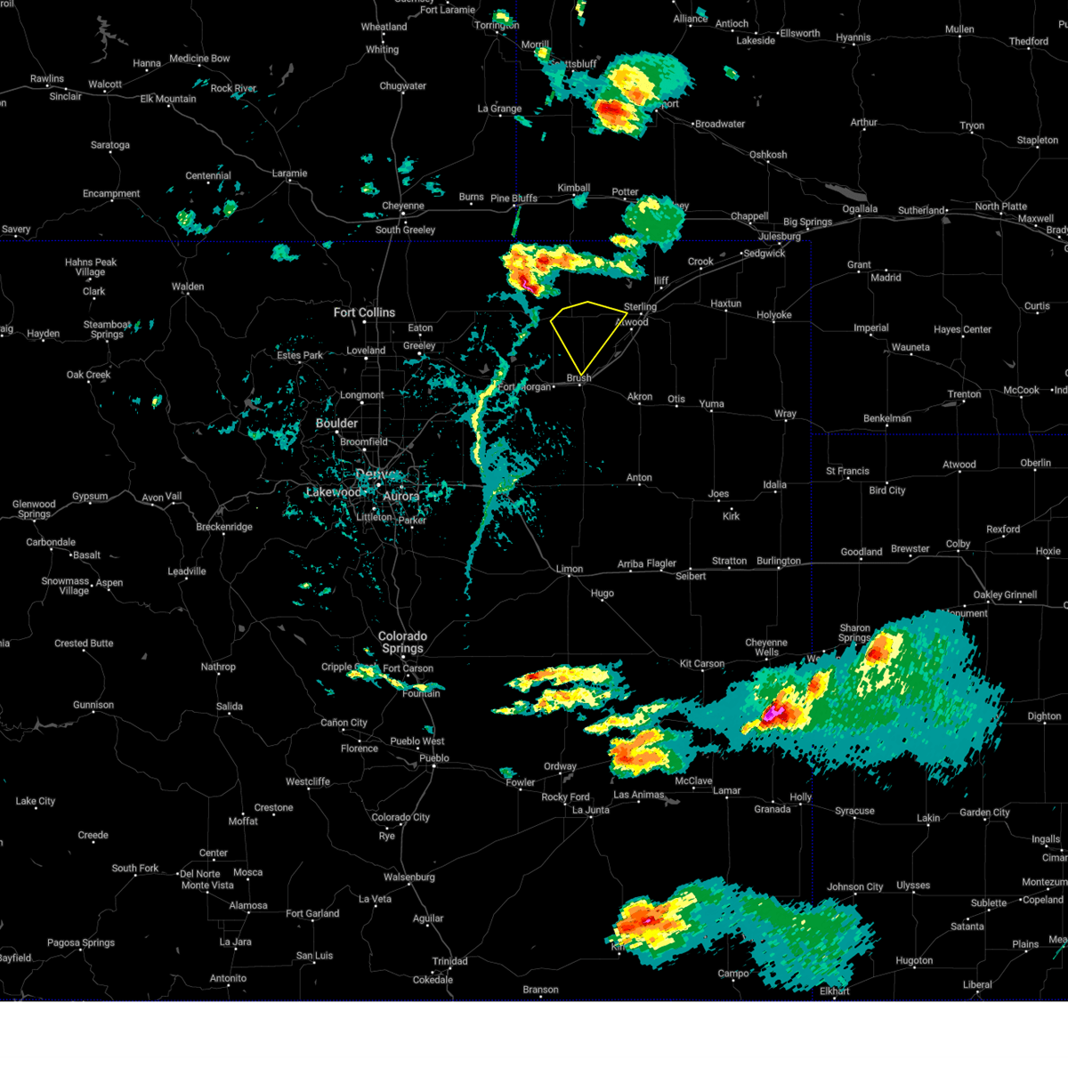 Interactive Hail Maps Hail Map for Snyder, CO