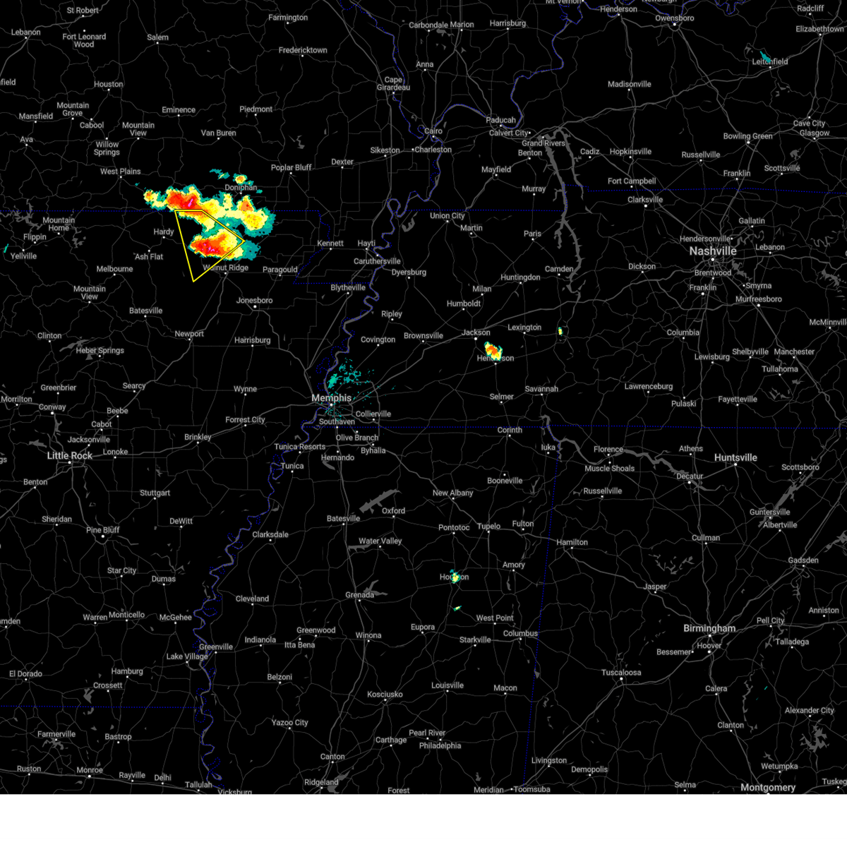 Interactive Hail Maps Hail Map for Pocahontas, AR